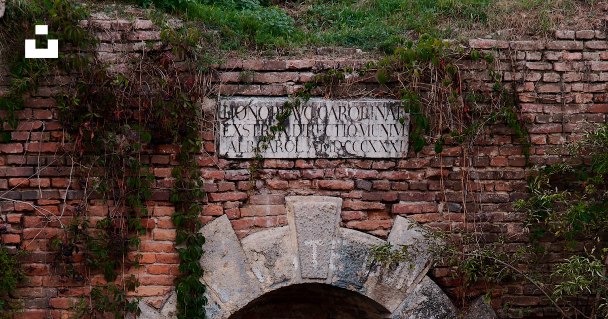 水の特徴があるレンガの壁の写真 Unsplashの無料アルバ・ユリア写真