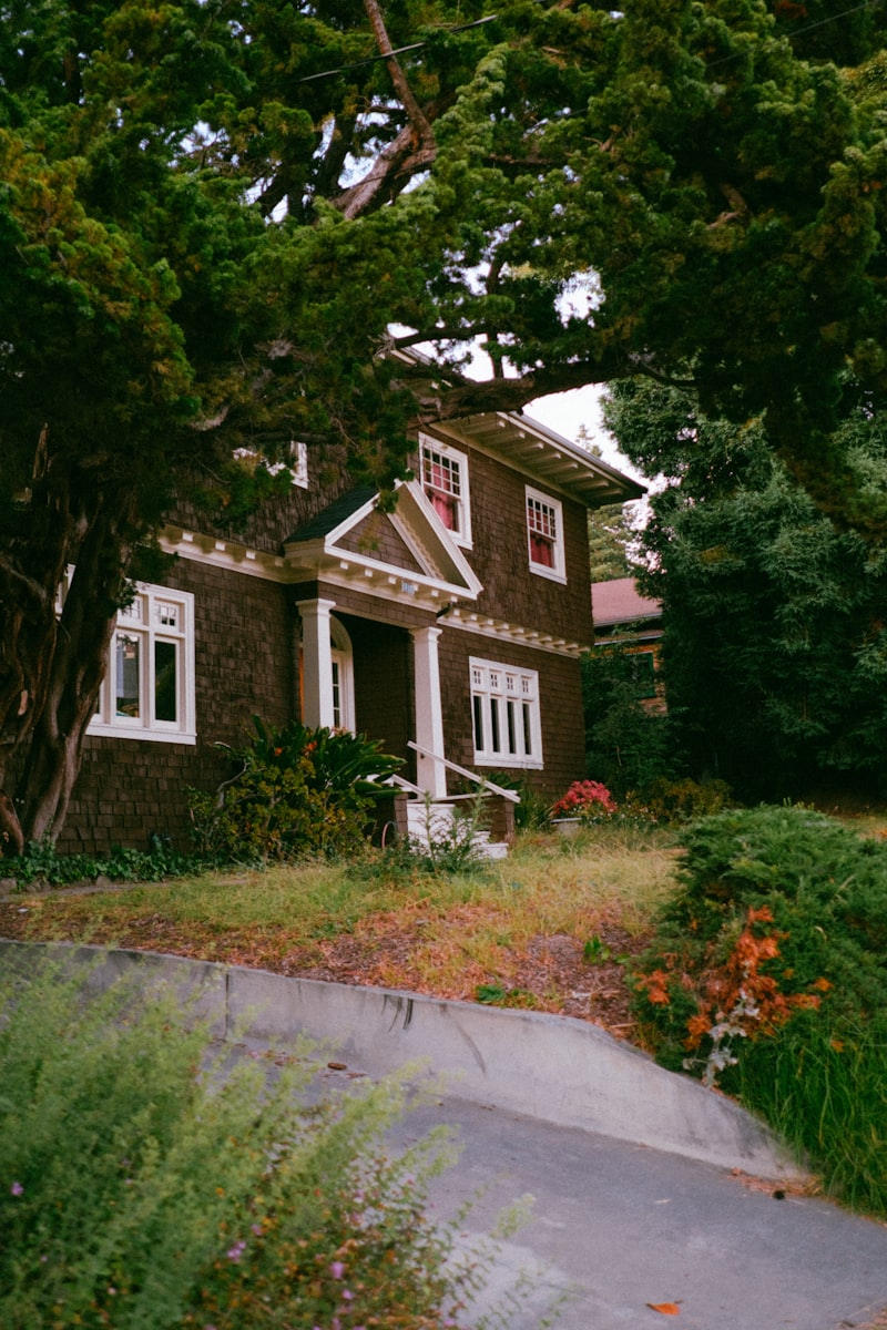 Exterior of freshly painted Portland craftsman home