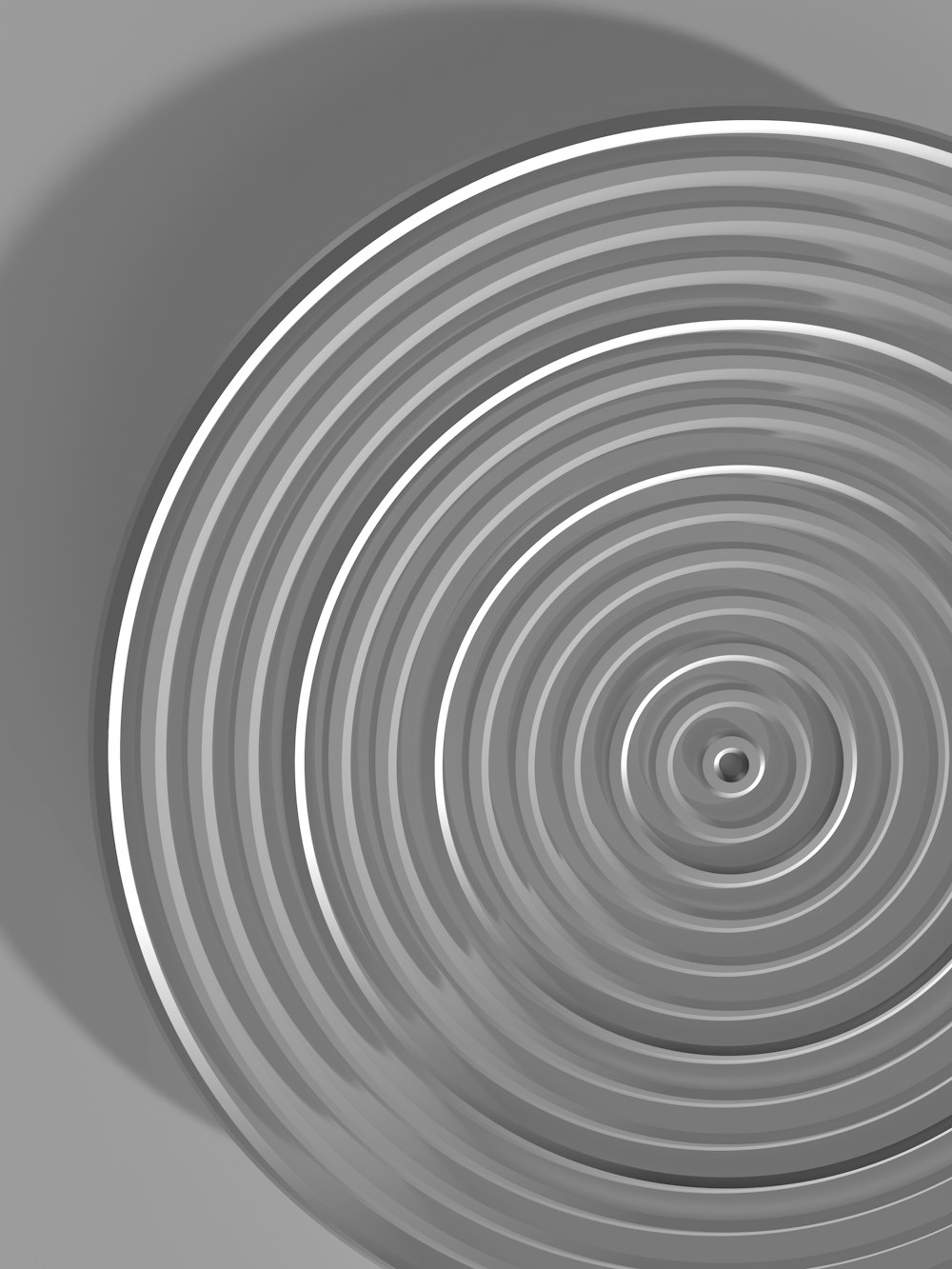 a circular object is shown in the middle of the image