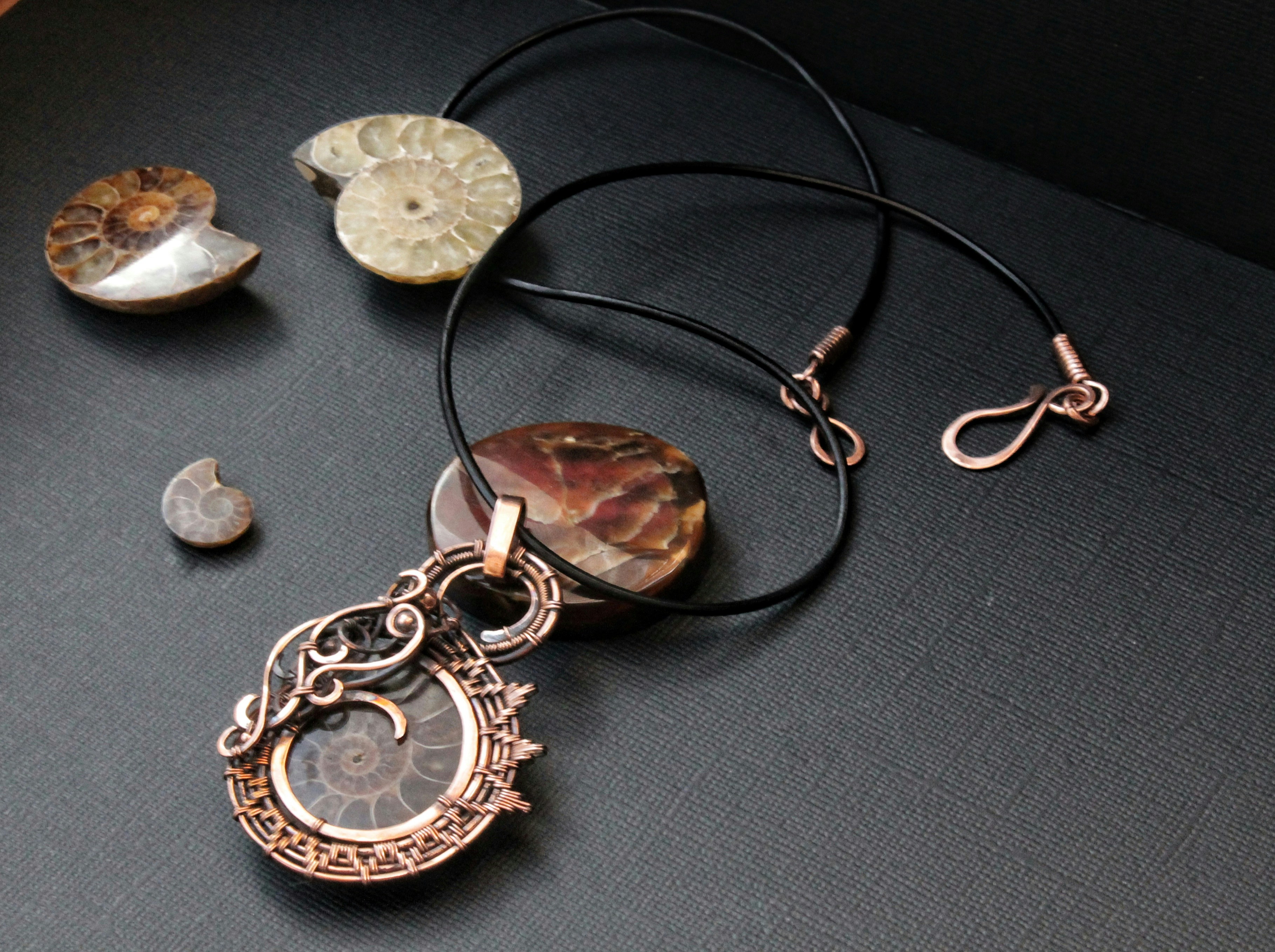 Fossil Shark Pendant