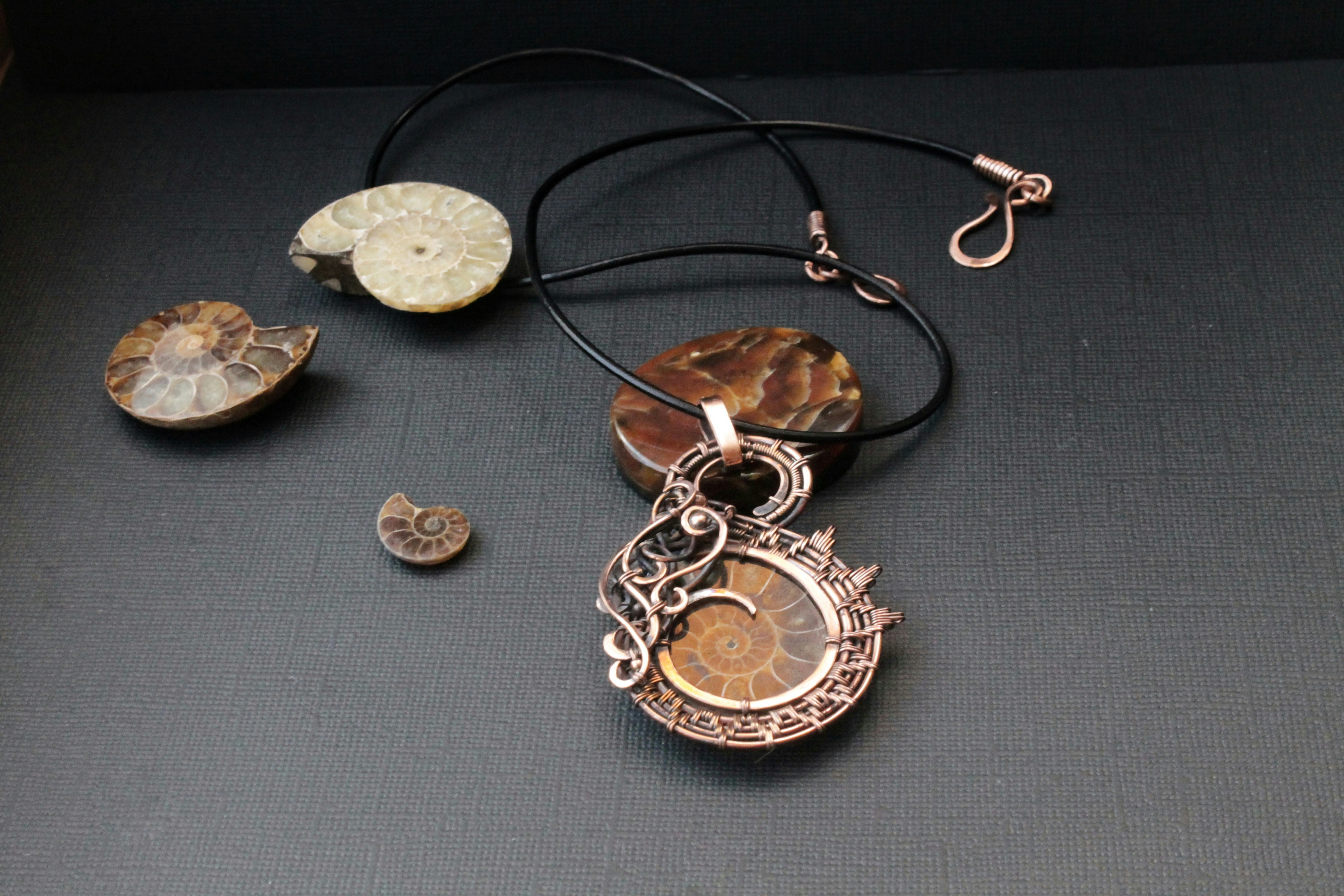 Fossil Shark Pendant