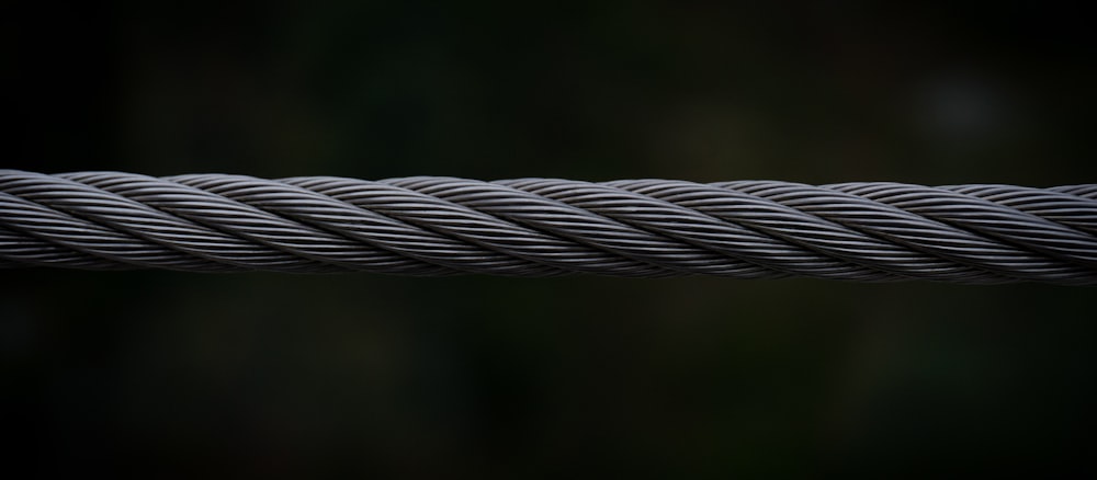 a close up of a rope with a blurry background