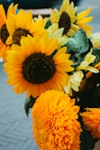 Bright sunflowers standing tall in a cheerful summer delivery box.