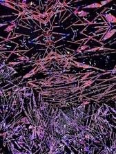 An abstract visualization of market geometry intersecting with AI neural networks.