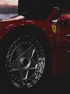 A close-up of a premium sports car.