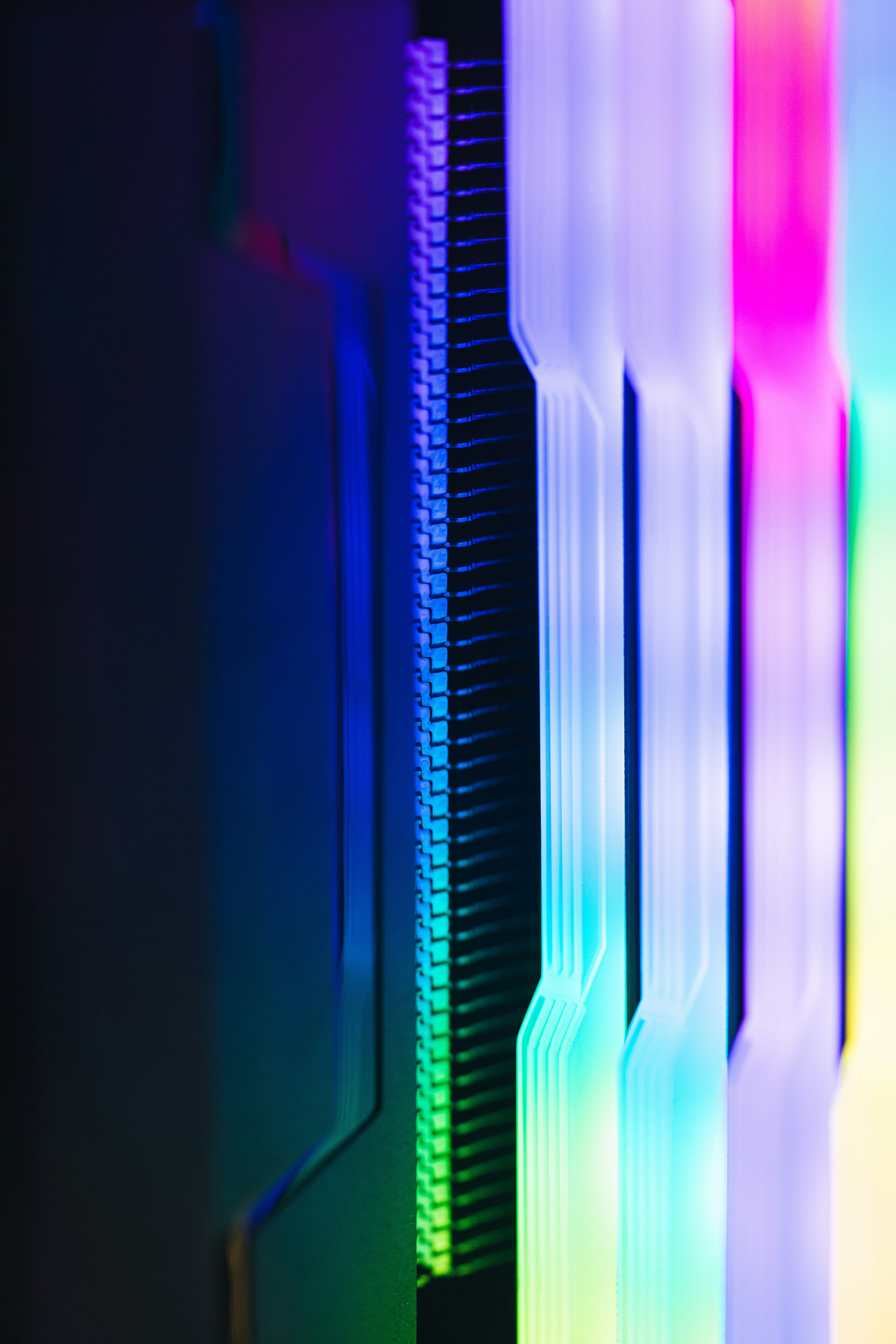 A Close up of a Multicolored Wall in a Room