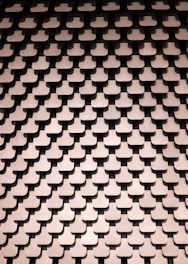 a black and white photo of a pattern on a wall