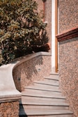 a set of stairs leading up to a building