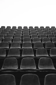 A serene view of 1000 empty chairs arranged at Place du Trocadéro symbolizing absence and hope.