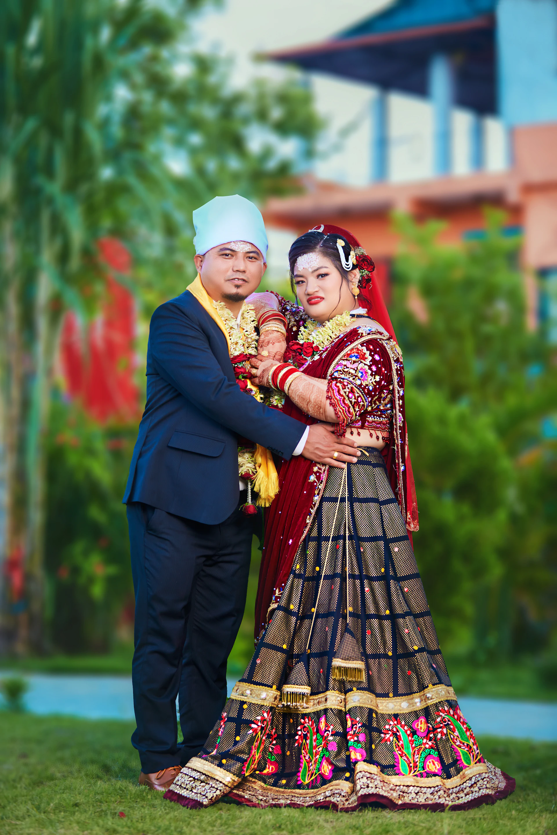 woman wearing yellow long-sleeved dress under white clouds and blue sky during daytime