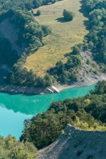 A serene landscape showcasing clean water and lush greenery, symbolizing environmental health.