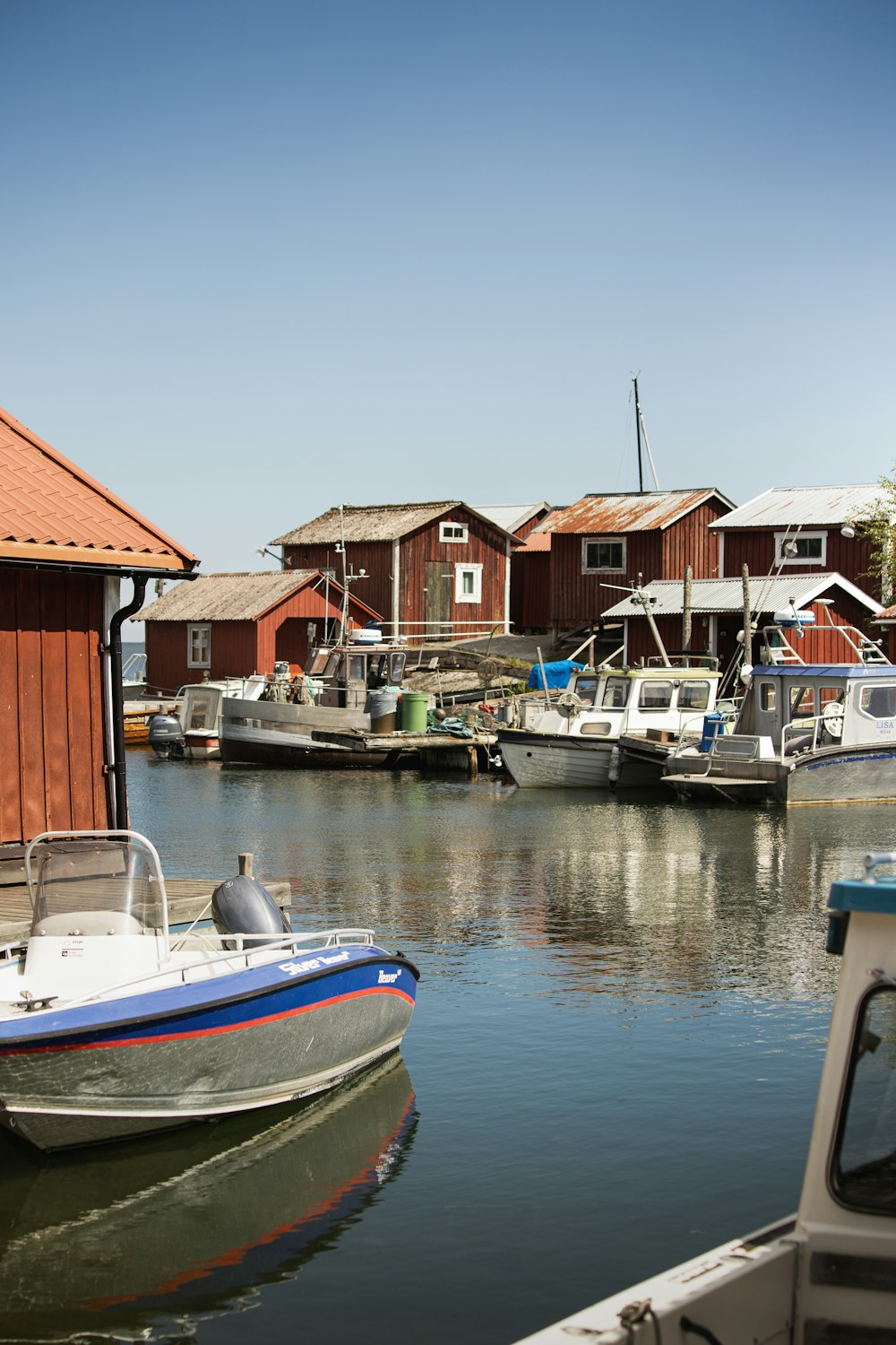 a body of water filled with lots of boats