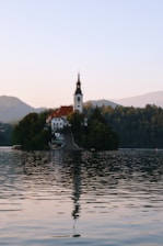 A picturesque view of the Kärdla Baptist Church surrounded by nature.