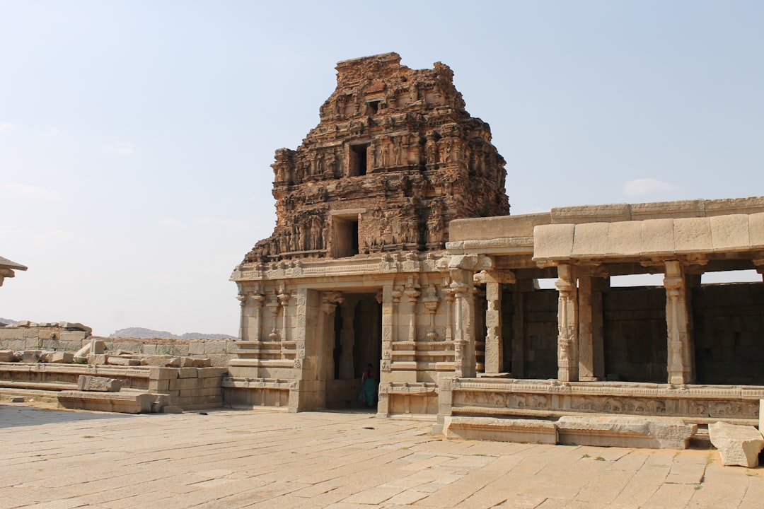 a large stone structure with steps leading up to it,