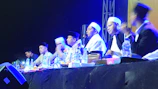 Elders of Vankar Samaj engaged in a respectful discussion at a community meeting