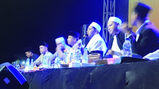 A group of young Druze leaders engaged in a community meeting.