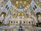An interior shot showcasing the church's beautiful icons.