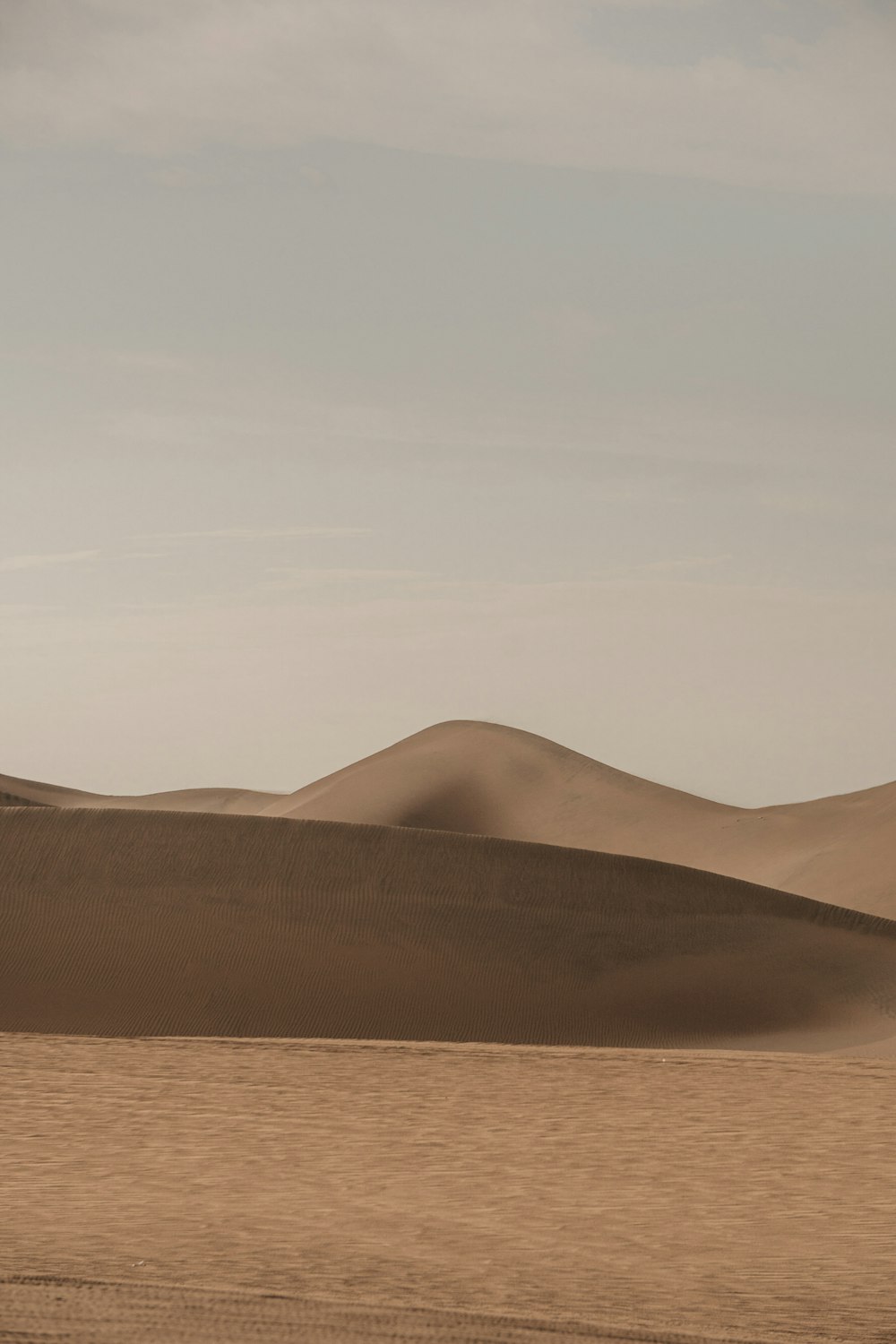 a person riding a horse in the desert