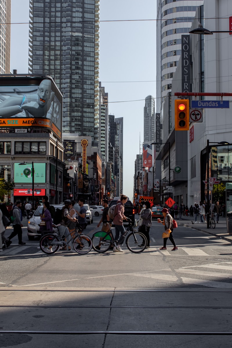 Dundas Square Toronto - Street Crossing