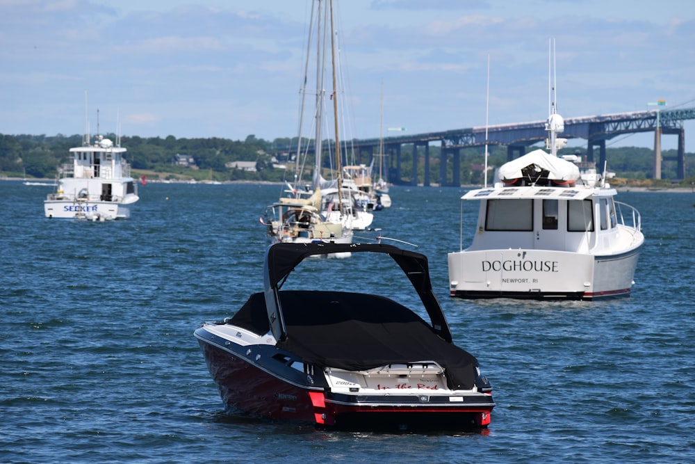 a couple of boats that are in the water