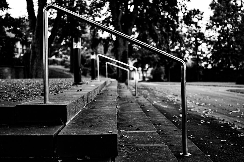 a black and white photo of a set of stairs