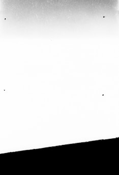 A minimalist black and white image representing transformation.