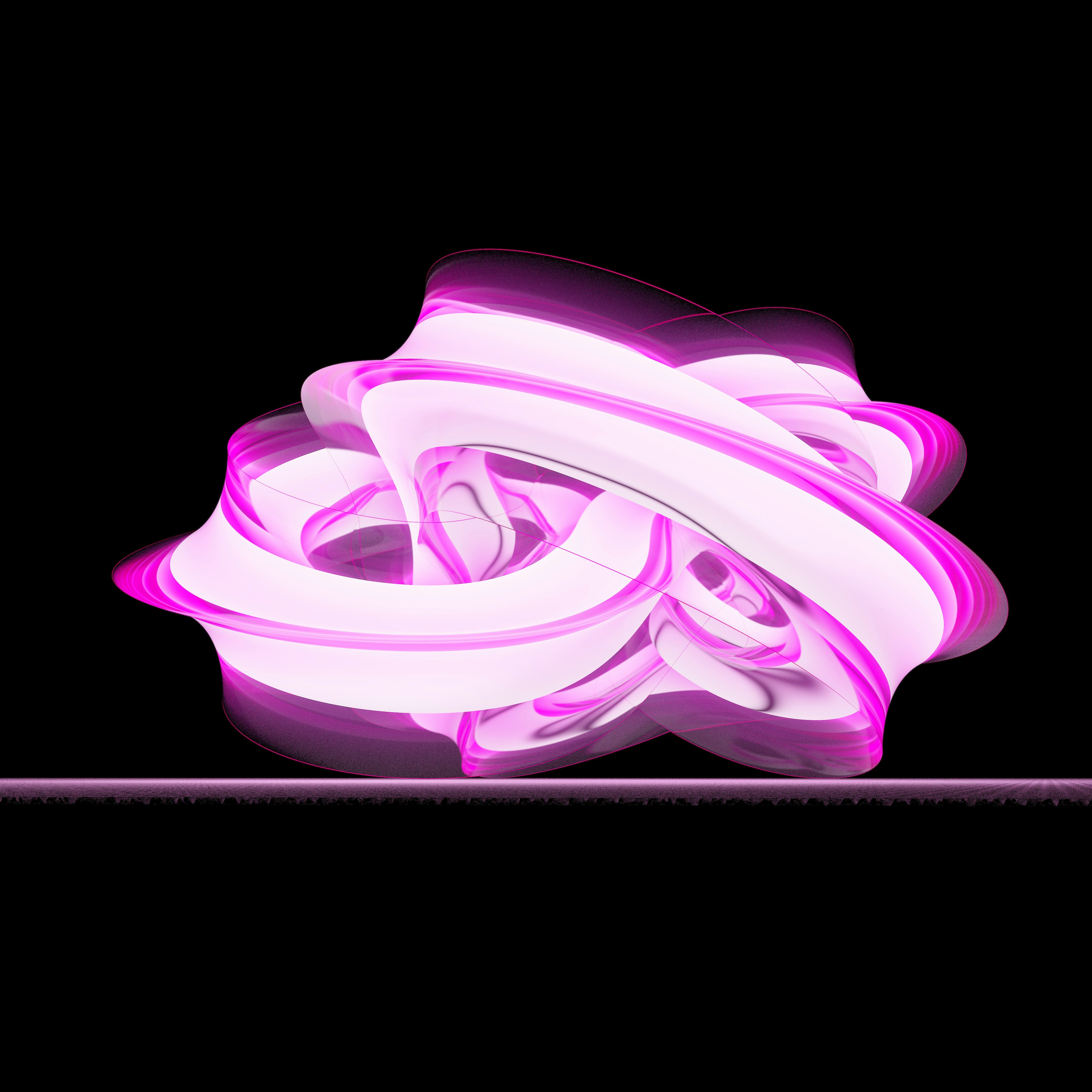 A purple light is shining on a black background photo – Free Render ...