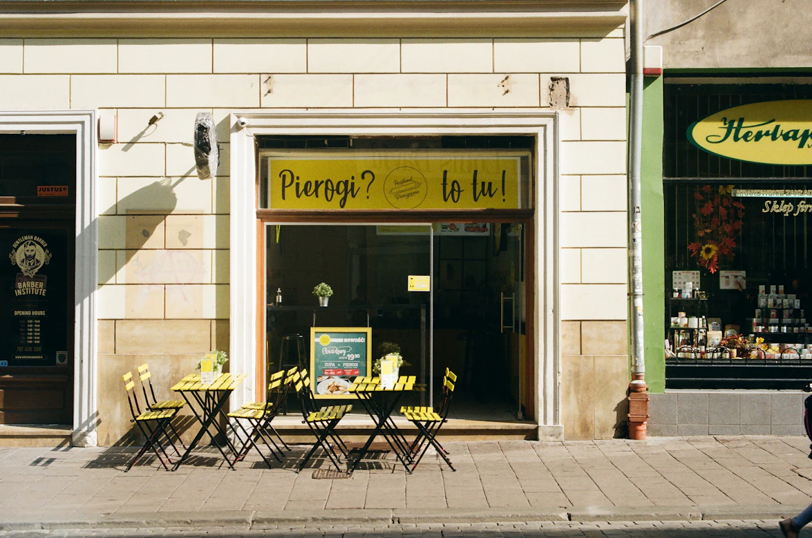 Traditional Polish pierogi dumplings