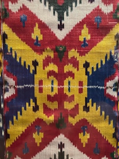 A vibrant handblock printed fabric showcasing traditional Sanganer craftsmanship.