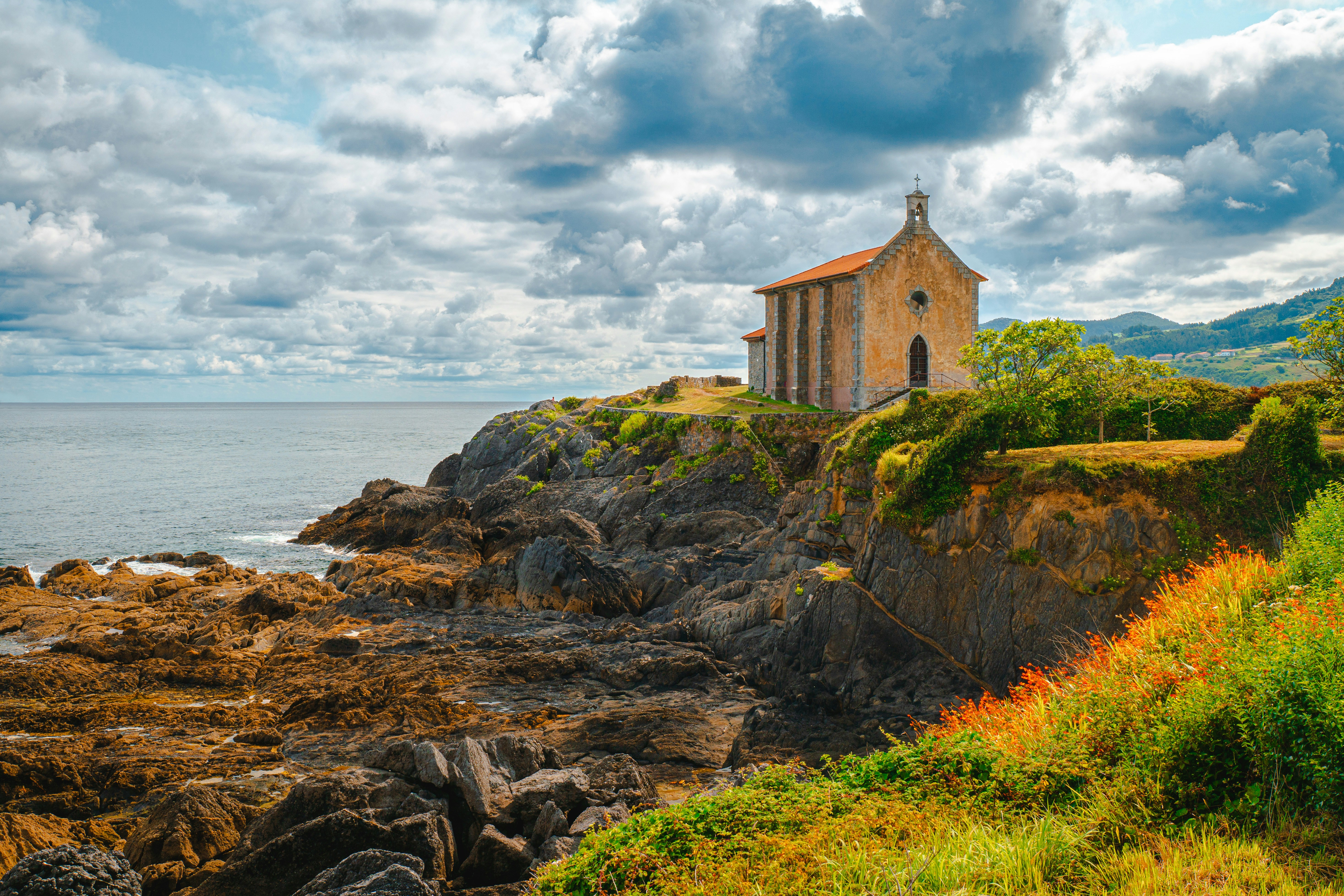 Scenic view of Mundaka, Spain