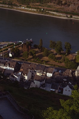 A scenic view of the Loire-Atlantique countryside with a small village.