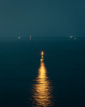 a full moon shines brightly on the water