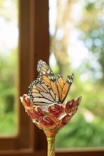 Stylish handcrafted decorative piece with lavender shades and subtle butterfly accents.