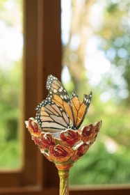 Stylish handcrafted decorative piece with lavender shades and subtle butterfly accents.