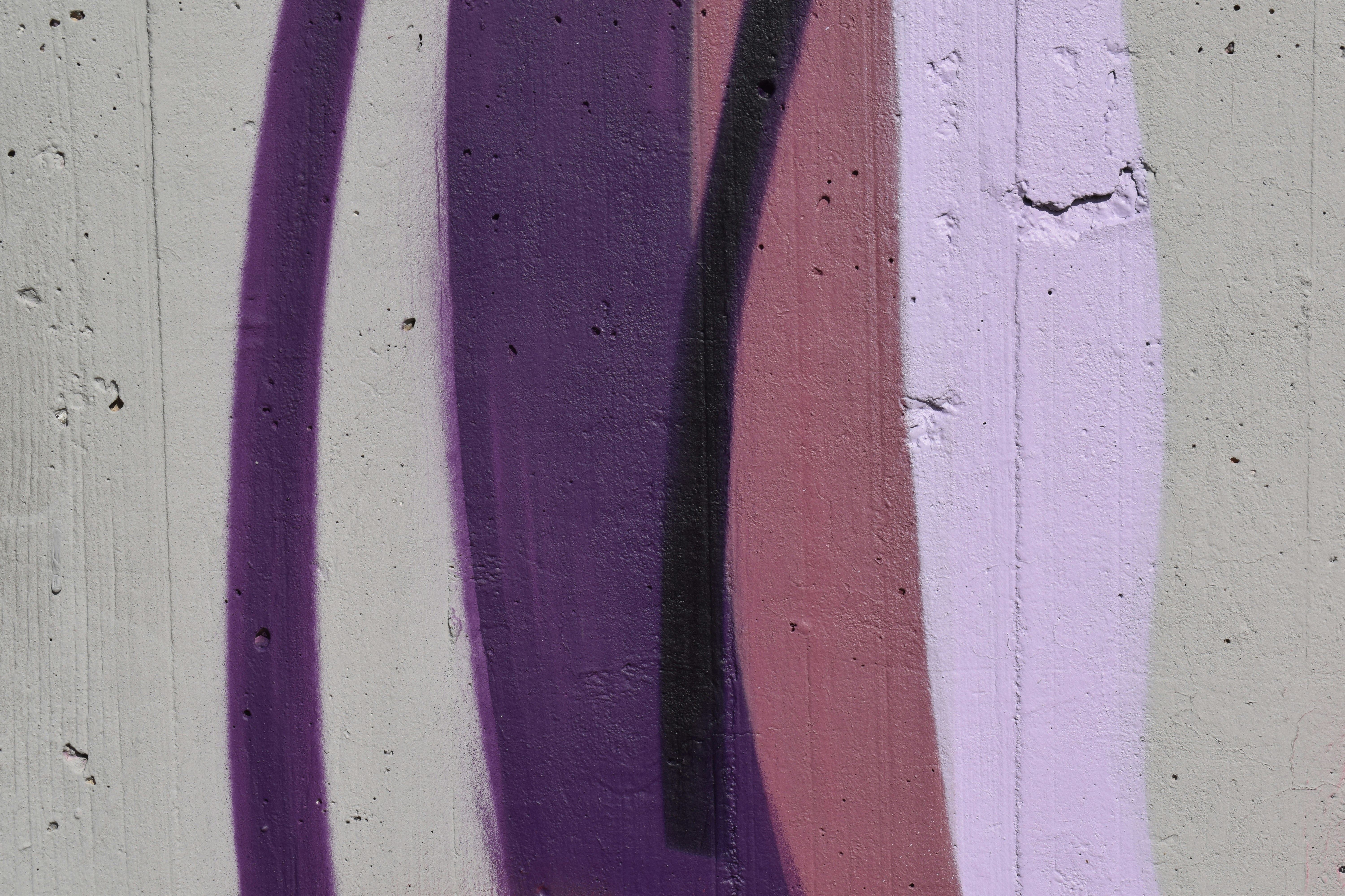 Art on wall close-up