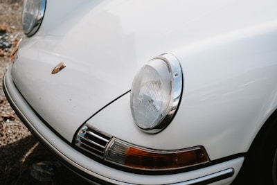A close-up of classic car details, highlighting the craftsmanship and unique features.