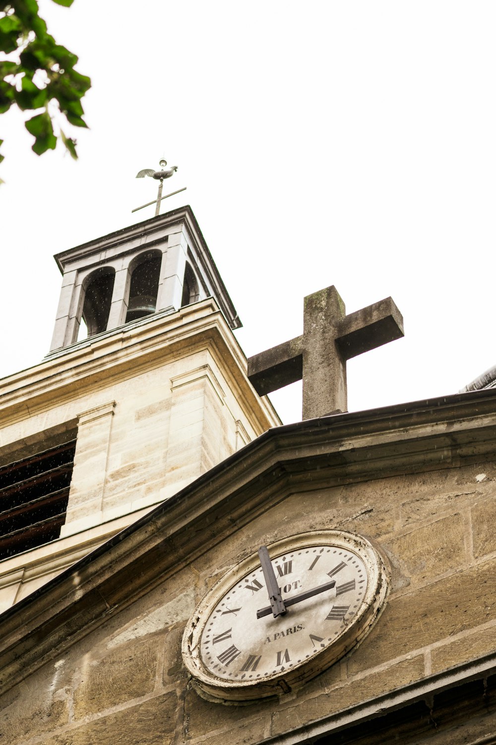 a large clock on the side of a building