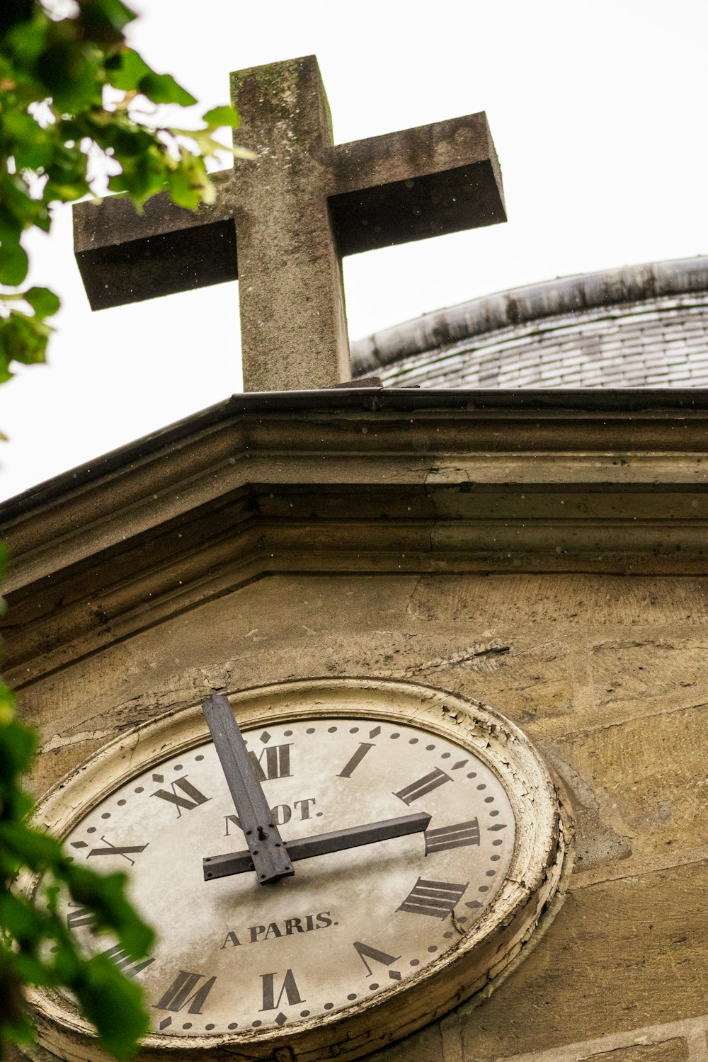 a large clock on the side of a building