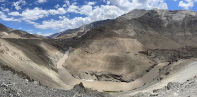 Close-up of a river flowing through a Mexican landscape.