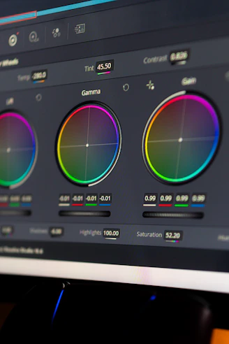 a computer screen with a bunch of buttons on it