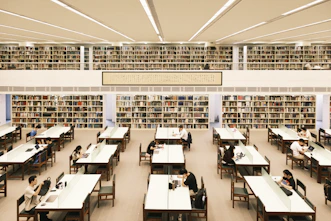 a large library filled with lots of books