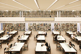 a large library filled with lots of books