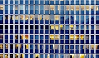a very tall building with lots of windows