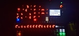 Close-up of a sleek black and gold technology interface with glowing elements.