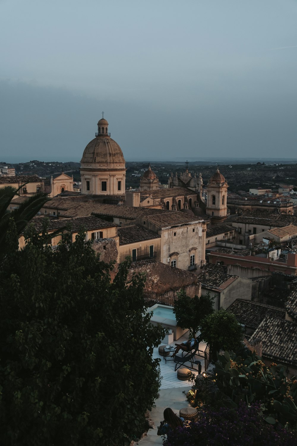 a view of a city from a high point of view