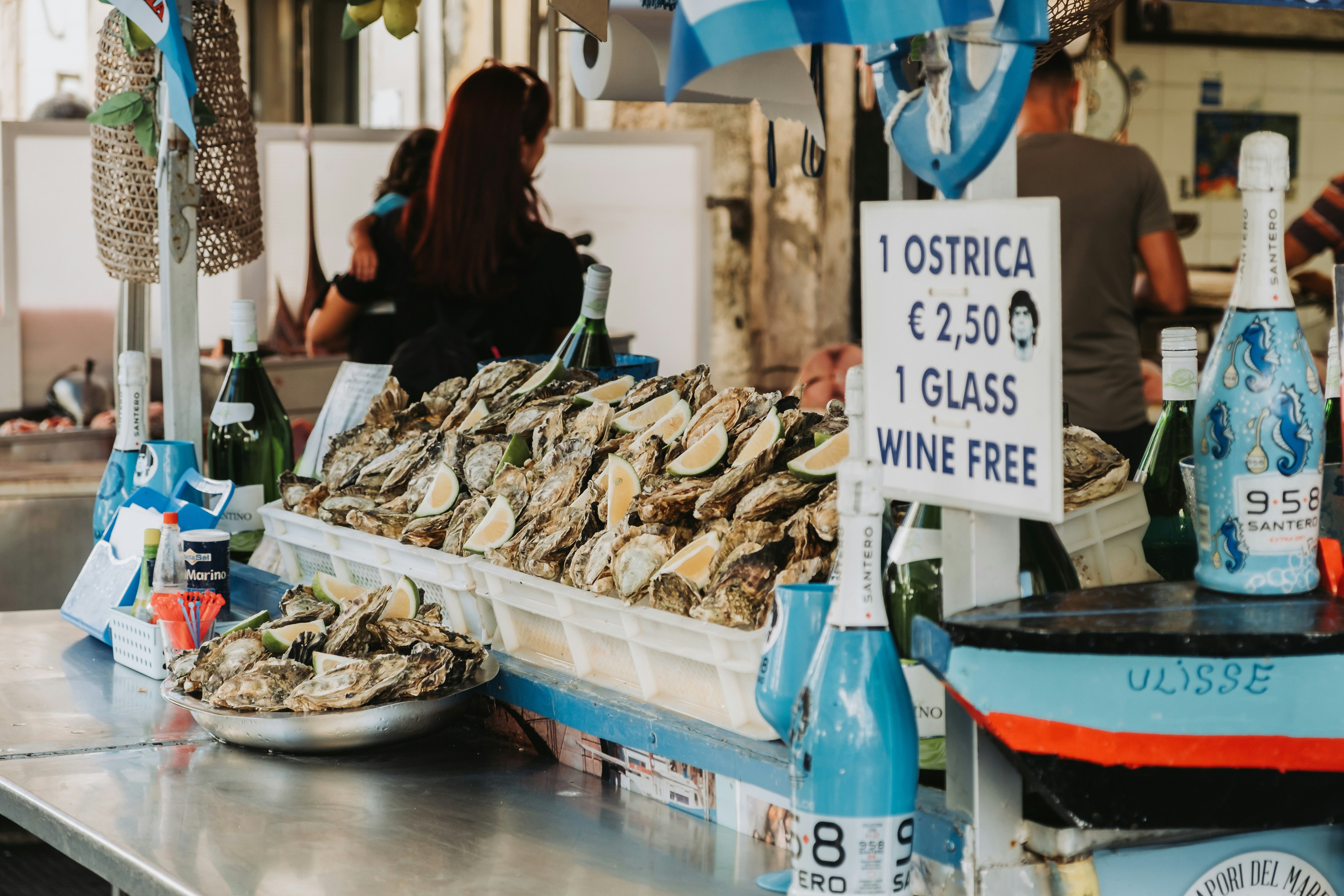 a bunch of food that is on a table