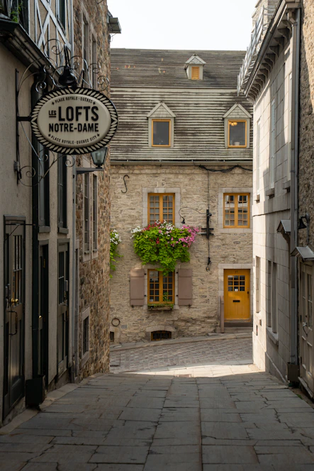 Charming urban cottage facade nestled in the historic Renaissance district of Lyon
