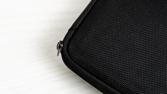Close-up of the waterproof fabric and zipper detail on a Willia LLC travel organizer.