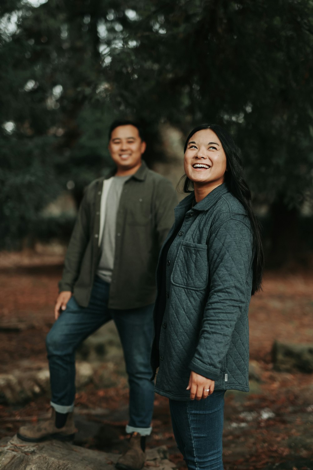 a man and a woman standing next to each other