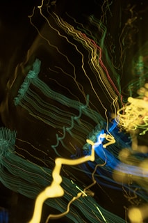 A playful 3D animation frame featuring blue and yellow highlights.